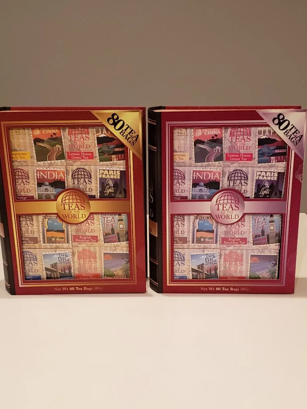 Teas of the World  80 Tea Bags - Two Sets